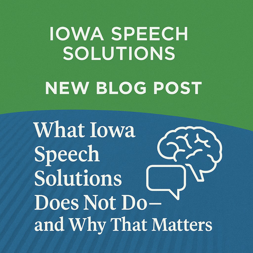 What Iowa Speech Solutions Does Not Do — and Why That Matters